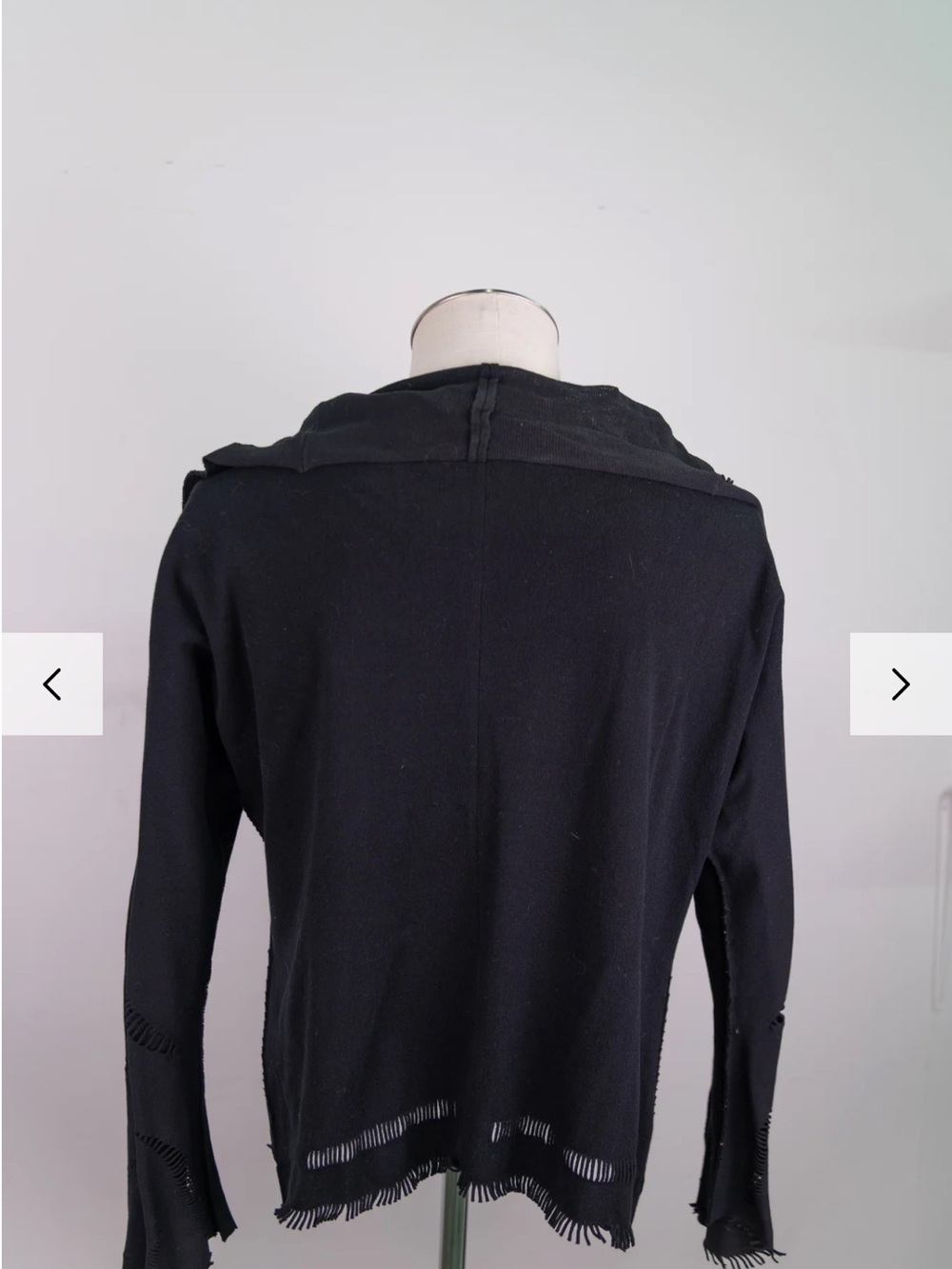 Issey Miyake Black Textured Knit Top - Picture 4 of 7